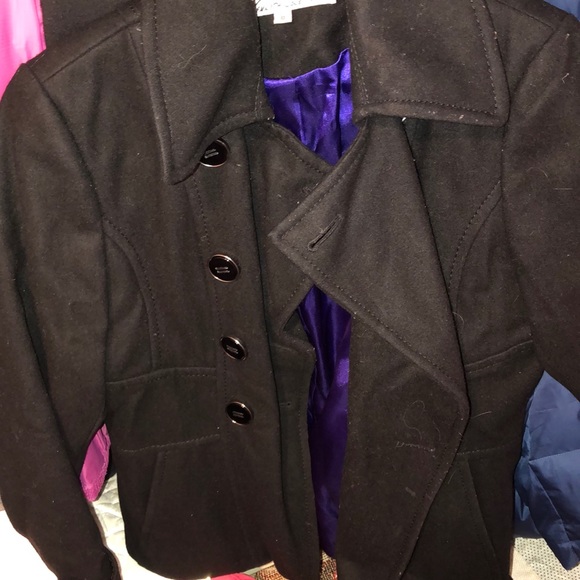 Kenneth Cole purple lined wool jacket - Picture 3 of 6